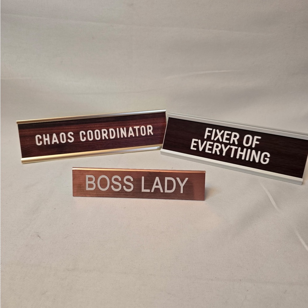 Fun Desk Name Plates Trio
